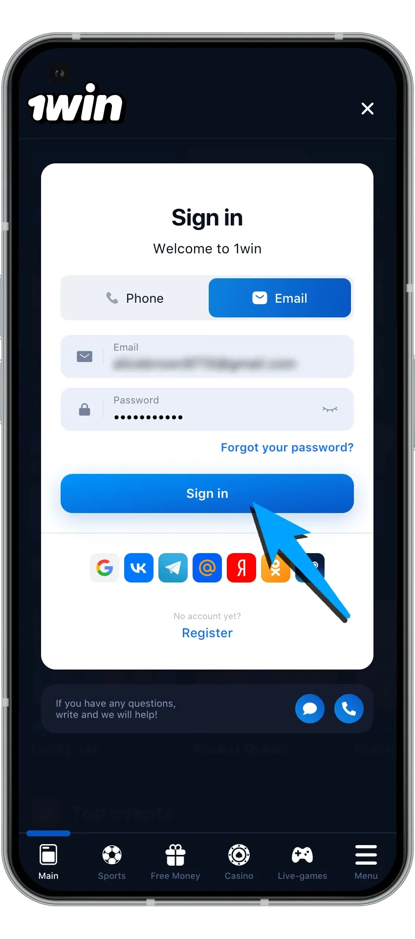 Explore how to log into your 1Win account.